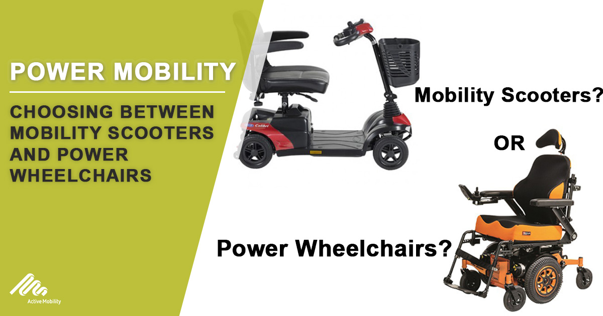 Choosing Between Scooters and Wheelchairs
